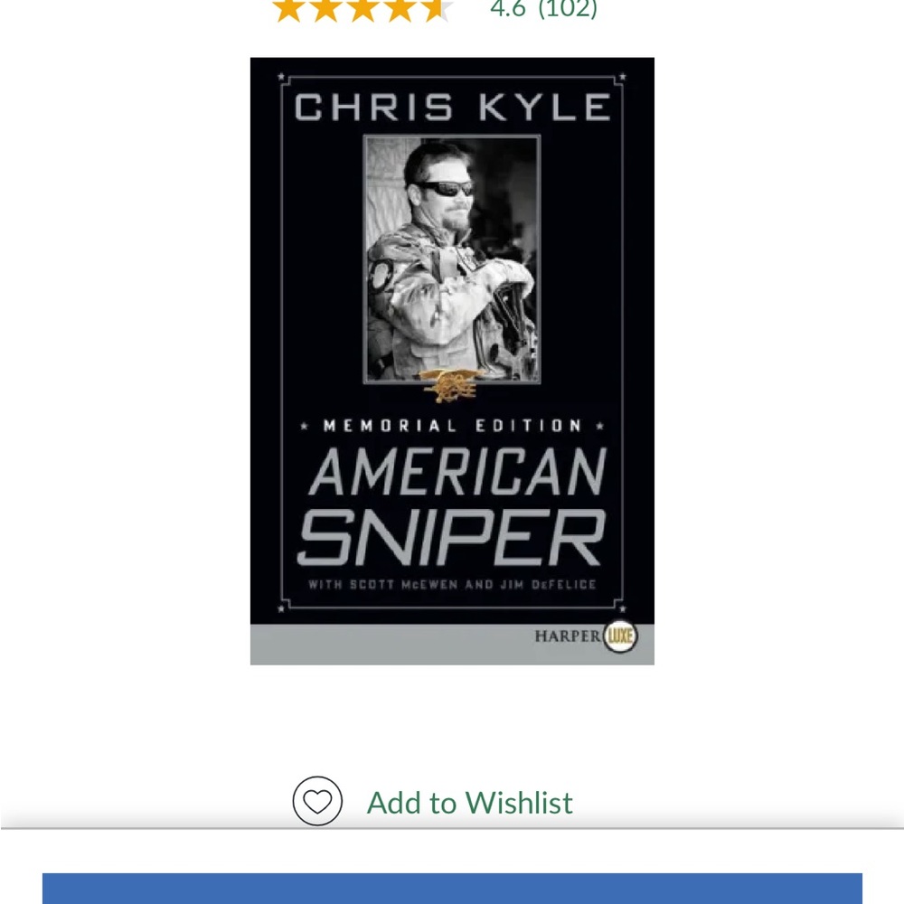 Chris Kyle American Sniper Book